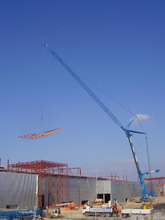 Montaje estructura de cubierta en CC Plaza Imperial (Zaragoza)