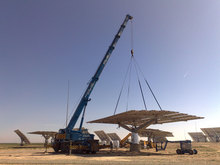 Installation of solar trackers